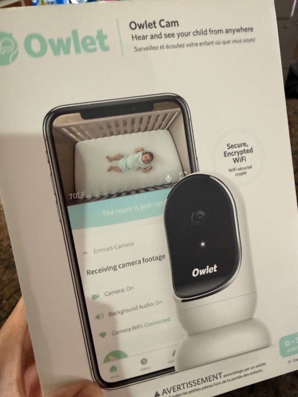 Owlet Cam Baby Monitor — White